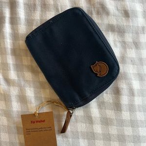 Fjallraven Navy Zip Wallet NEW